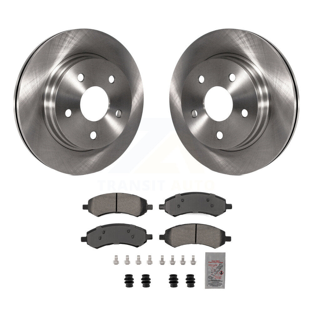 Front Brake Rotor Semi-Metallic Pad Kit For Ram 1500 Classic Dodge Chrysler Aspen Durango K8A-107222