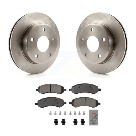 Front Disc Brake Rotors And Semi-Metallic Pads Kit For Dakota Dodge Ram Mitsubishi Raider K8A-107223