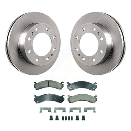 Front Brake Rotors Ceramic Pad Kit For GMC Chevrolet Savana 3500 Express Sierra Silverado K8A-107229