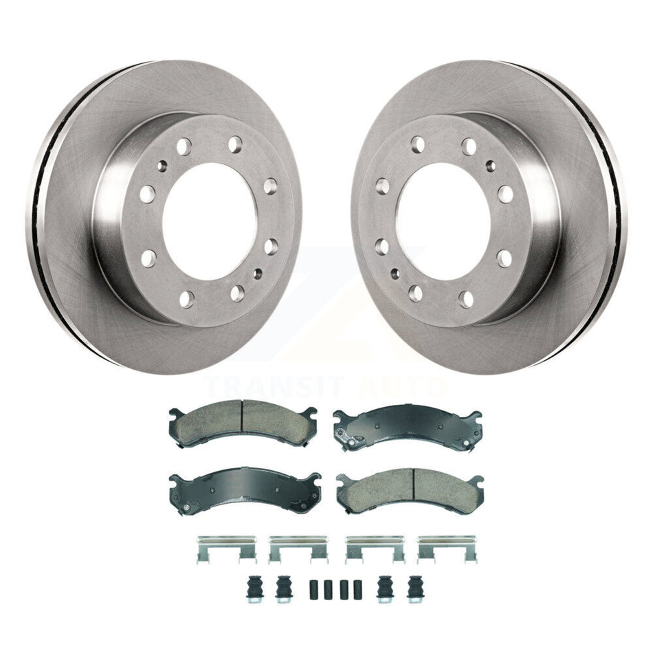 Front Brake Rotors Ceramic Pad Kit For GMC Chevrolet Savana 3500 Express Sierra Silverado K8A-107229