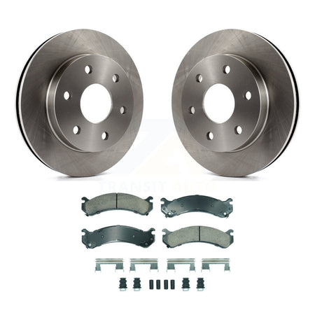 Front Disc Brake Rotors And Ceramic Pads Kit For 2006 Chevrolet Express 2500 GMC Savana K8A-107230