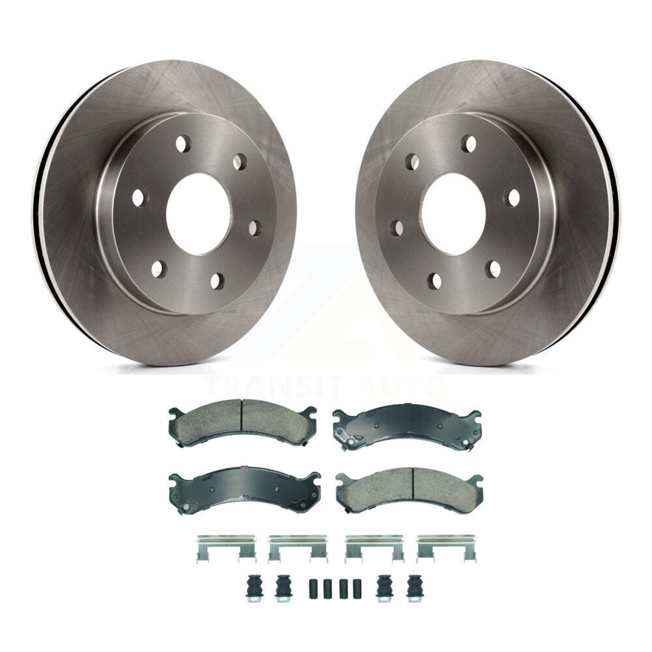 Front Disc Brake Rotors And Ceramic Pads Kit For 2006 Chevrolet Express 2500 GMC Savana K8A-107230