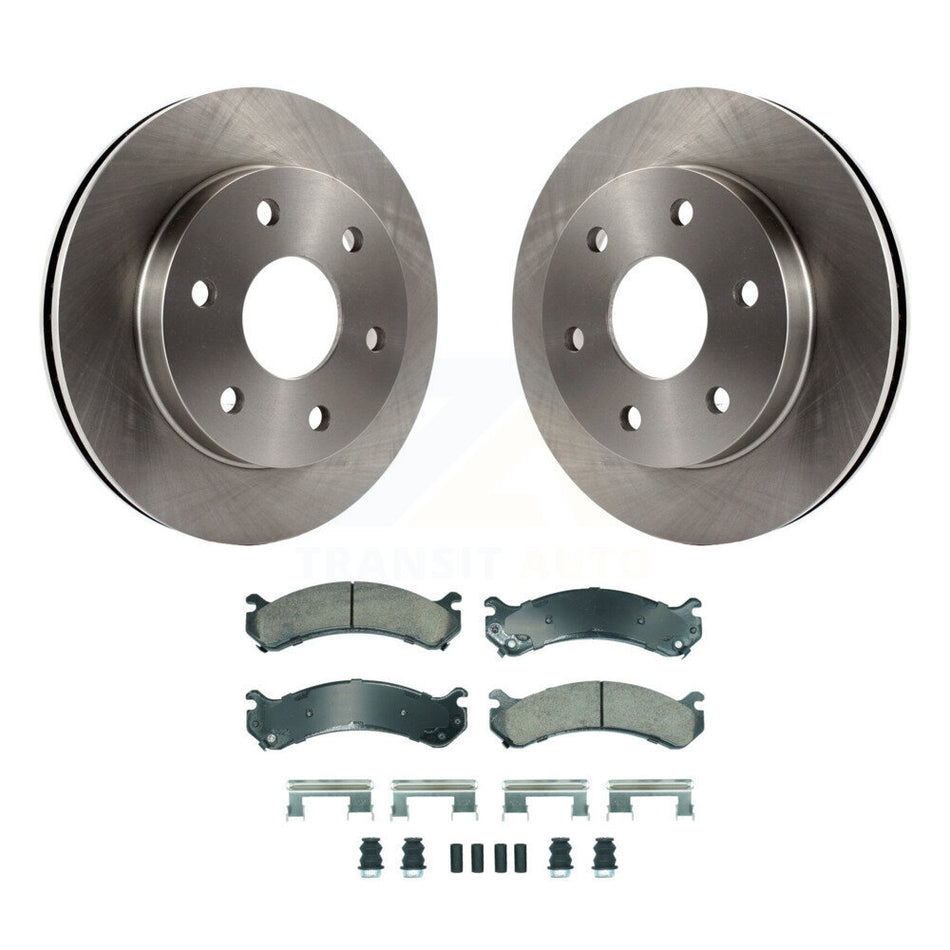 Front Disc Brake Rotors And Ceramic Pads Kit For 2006 Chevrolet Express 2500 GMC Savana K8A-107230