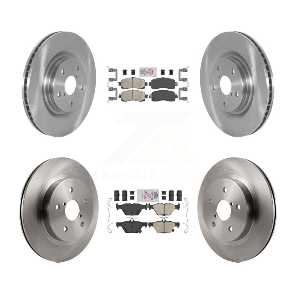 Front Rear Ceramic Pads And Disc Brake Rotors Kit For Subaru Outback WRX Legacy K8A-107240