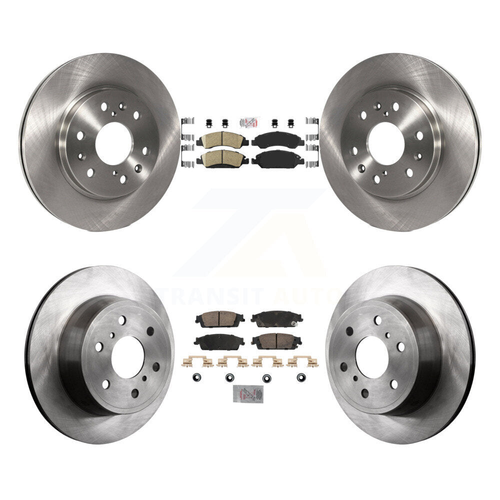 Front Rear Ceramic Pad & Brake Rotor Kit For GMC Sierra 1500 Chevrolet Silverado Tahoe XL K8A-107251