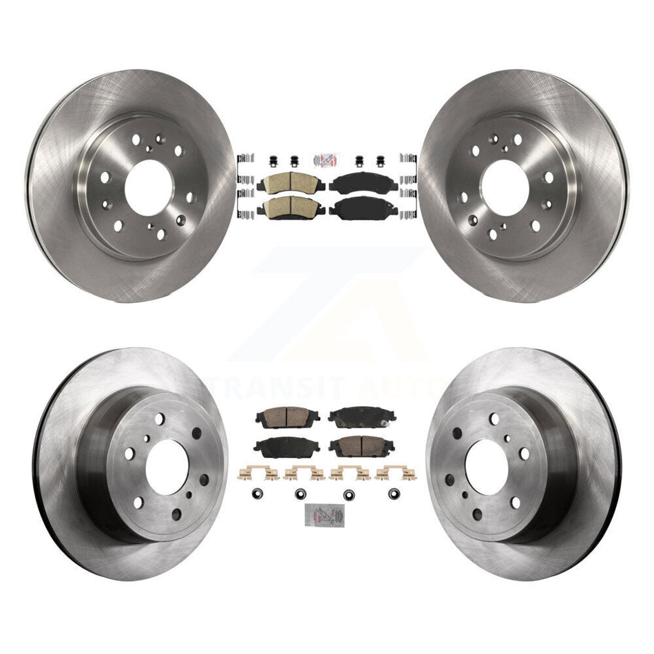 Front Rear Ceramic Pad & Brake Rotor Kit For GMC Sierra 1500 Chevrolet Silverado Tahoe XL K8A-107251