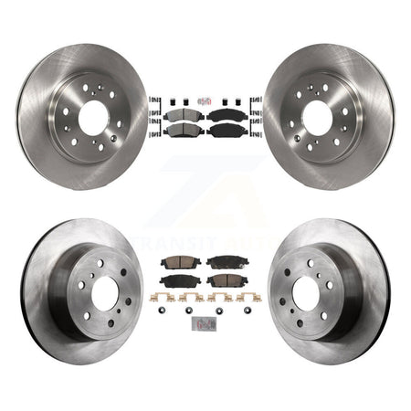Front Semi-Metallic Rear Ceramic Pad Brake Rotors Kit For GMC Sierra 1500 Chevrolet Tahoe K8A-107253