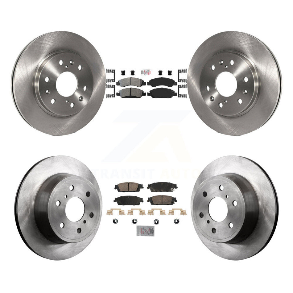 Front Semi-Metallic Rear Ceramic Pad Brake Rotors Kit For GMC Sierra 1500 Chevrolet Tahoe K8A-107253