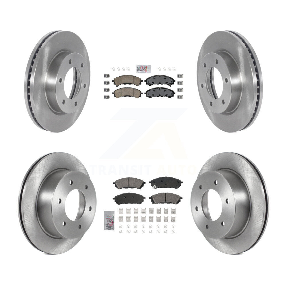 Front Rear Ceramic Pads And Disc Brake Rotors Kit For 2019-2023 Ford Ranger K8A-107254