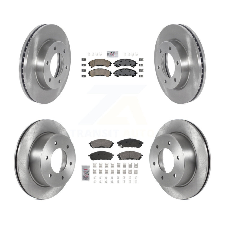 Front Rear Ceramic Pads And Disc Brake Rotors Kit For 2019-2023 Ford Ranger K8A-107254