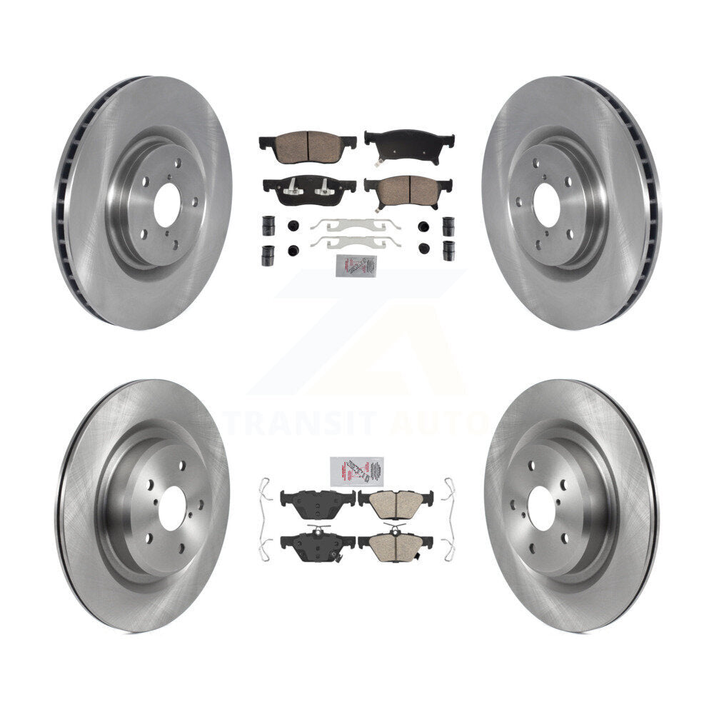 Front Rear Ceramic Pads And Disc Brake Rotors Kit For 2019-2024 Subaru Ascent K8A-107257