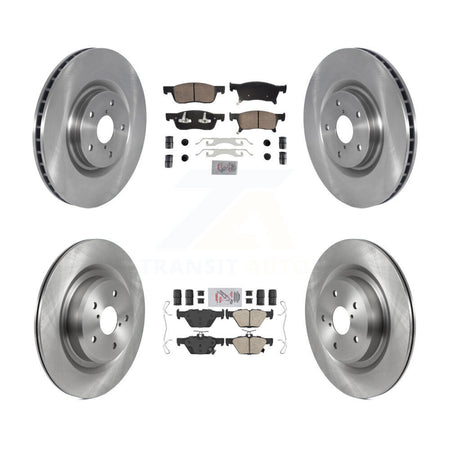 Front Rear Ceramic Pads And Disc Brake Rotors Kit For 2019-2024 Subaru Ascent K8A-107258