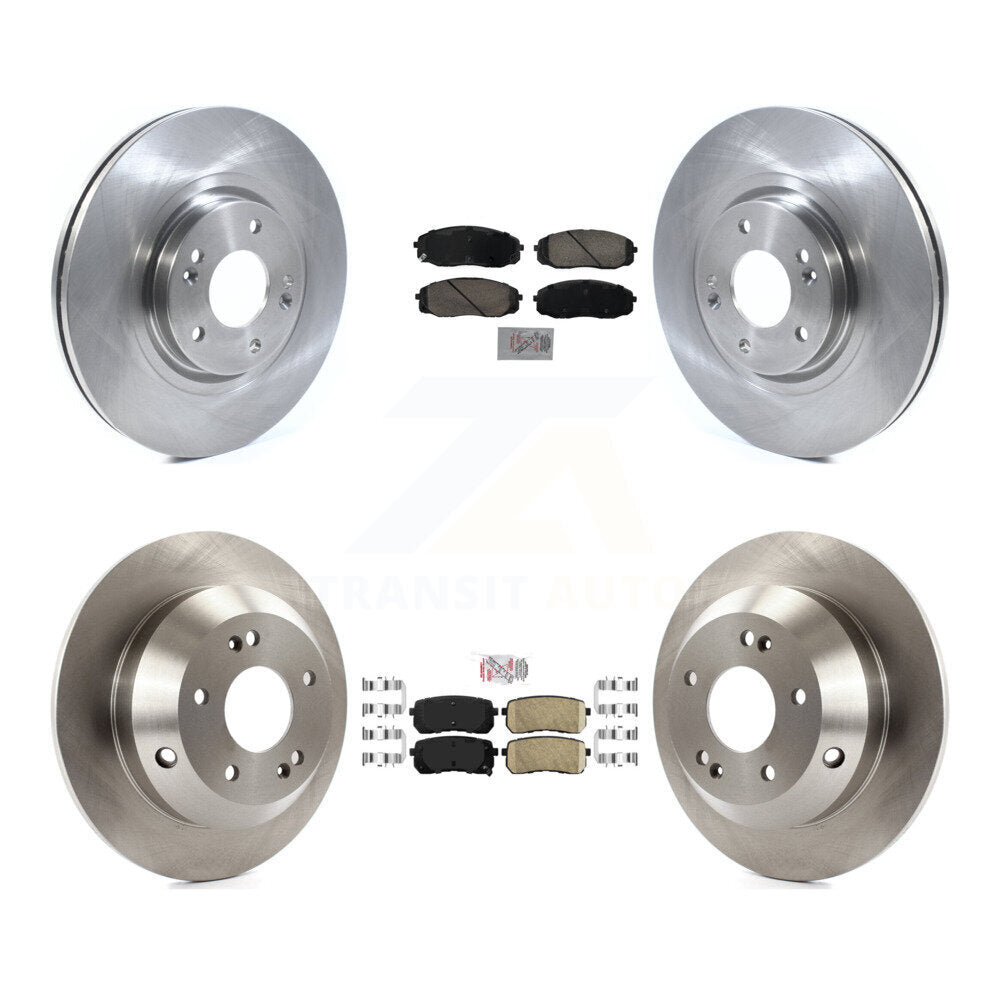 Front Rear Ceramic Pads And Disc Brake Rotors Kit For 2020-2021 Kia Sedona K8A-107259