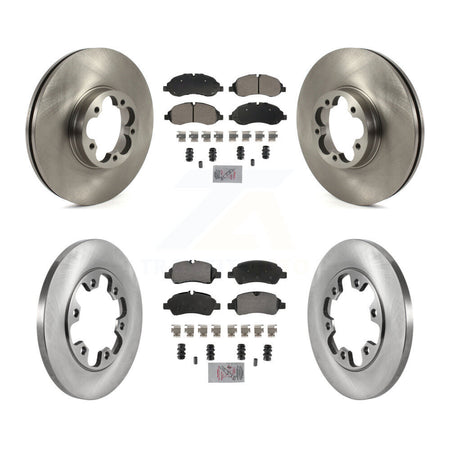 Front Rear Semi-Metallic Pad & Brake Rotors Kit For Ford Transit-350 HD With 6 Lug Wheels K8A-107270