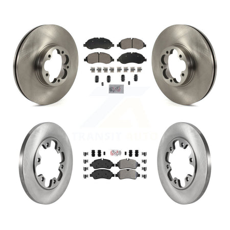 Front Rear Semi-Metallic Pad & Brake Rotors Kit For Ford Transit-350 HD With 6 Lug Wheels K8A-107271