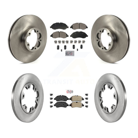 Front Rear Semi-Metallic Pad & Brake Rotors Kit For Ford Transit-350 HD With 6 Lug Wheels K8A-107272