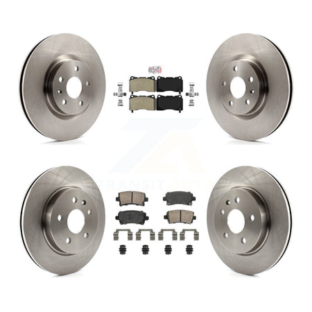 Front Semi-Metallic Rear Ceramic Pads And Disc Brake Rotors Kit For Cadillac XTS K8A-107278