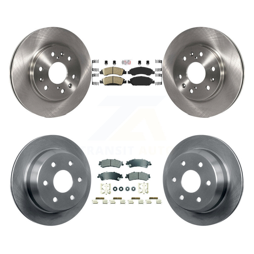Front Ceramic Rear Semi-Metallic Pad And Brake Rotor Kit For Chevrolet Silverado 1500 GMC K8A-107280