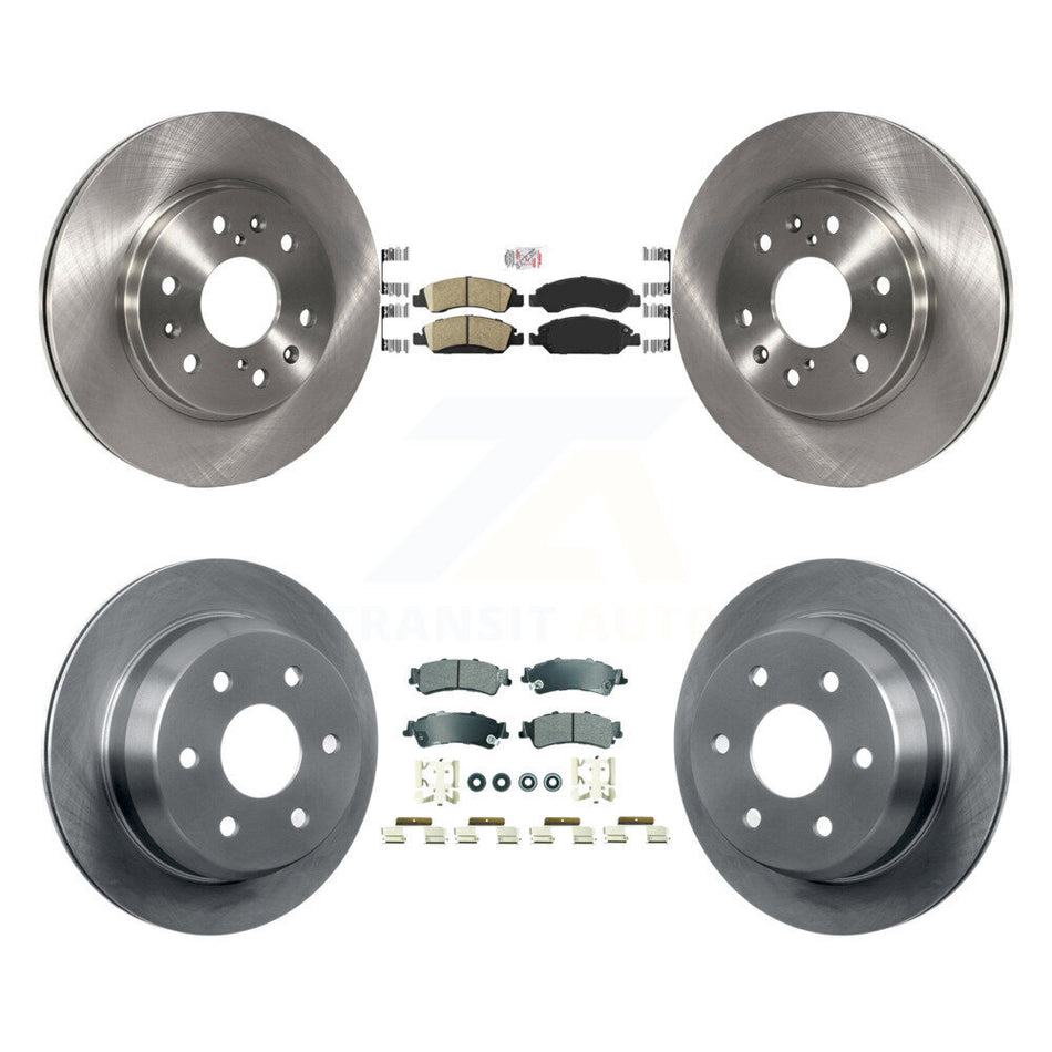 Front Ceramic Rear Semi-Metallic Pad And Brake Rotor Kit For Chevrolet Silverado 1500 GMC K8A-107281
