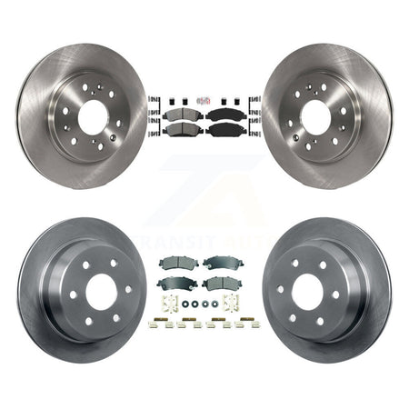 Front Rear Semi-Metallic Pad Disc Brake Rotor Kit For Chevrolet Silverado 1500 GMC Sierra K8A-107282