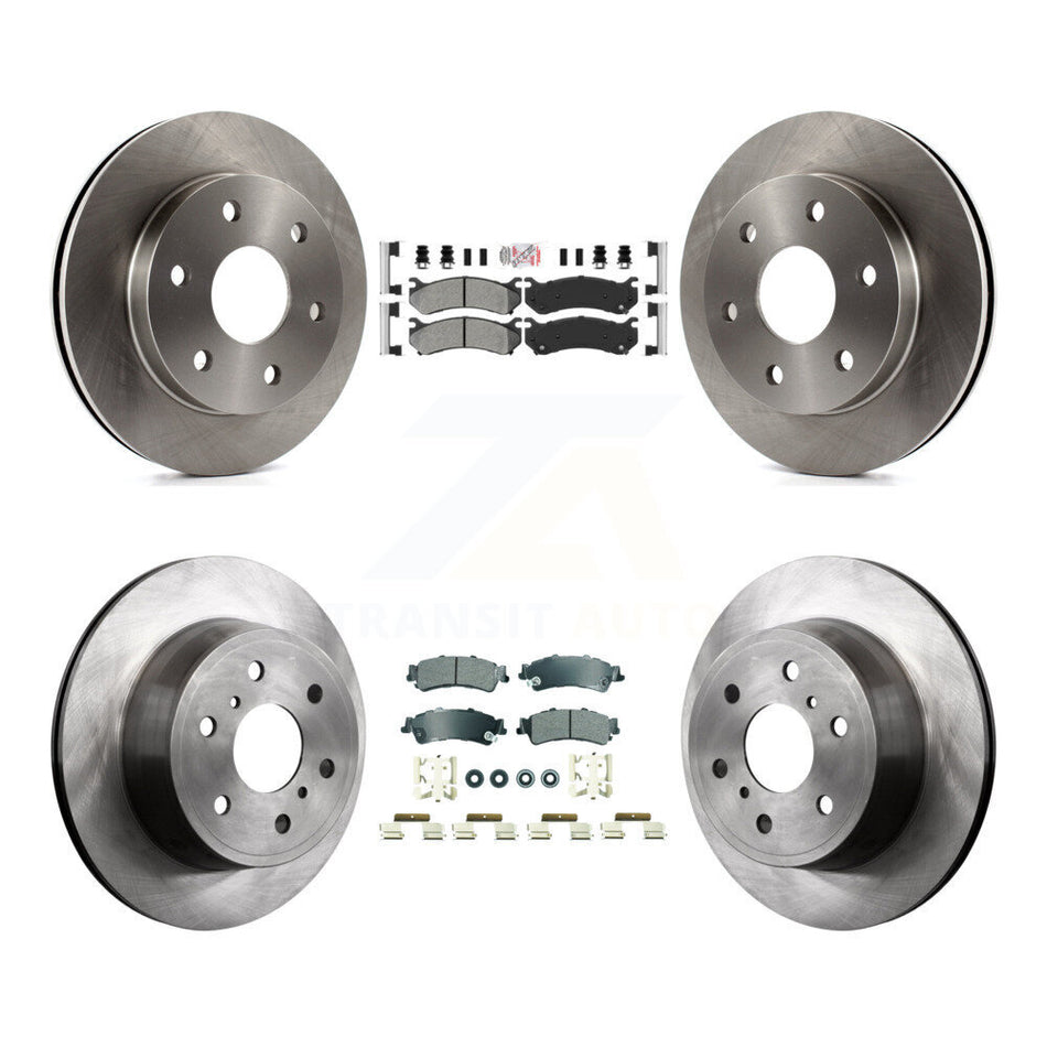 Front Rear Semi-Metallic Pads And Disc Brake Rotors Kit For GMC Sierra 1500 Classic K8A-107286