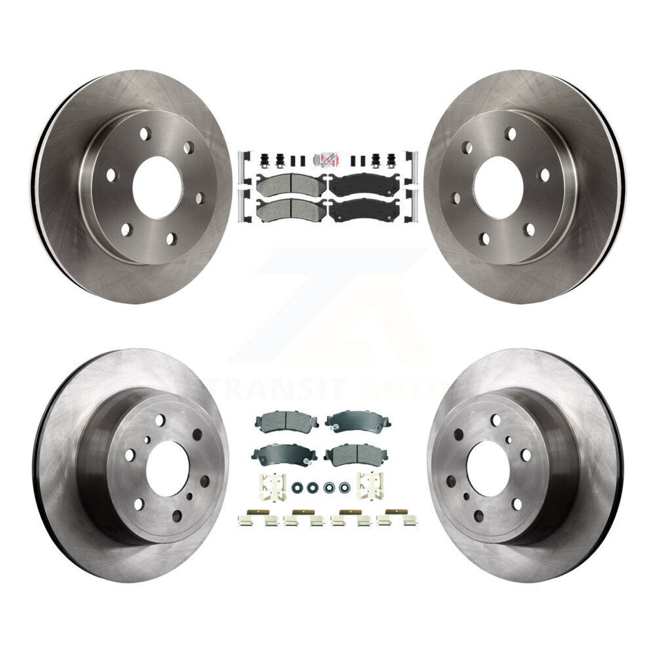 Front Rear Semi-Metallic Pads And Disc Brake Rotors Kit For GMC Sierra 1500 Classic K8A-107286