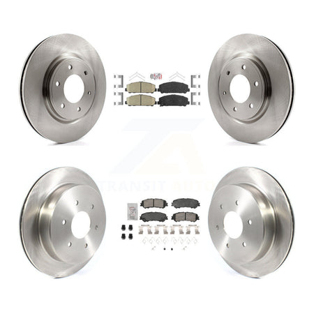 Front Rear Ceramic Pads And Disc Brake Rotors Kit For 2017-2023 Nissan TITAN K8A-107293