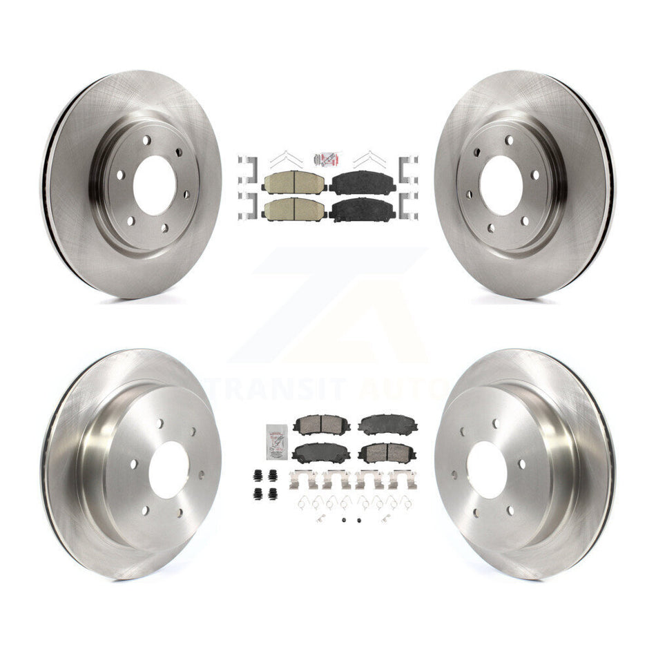 Front Rear Ceramic Pads And Disc Brake Rotors Kit For 2017-2023 Nissan TITAN K8A-107293