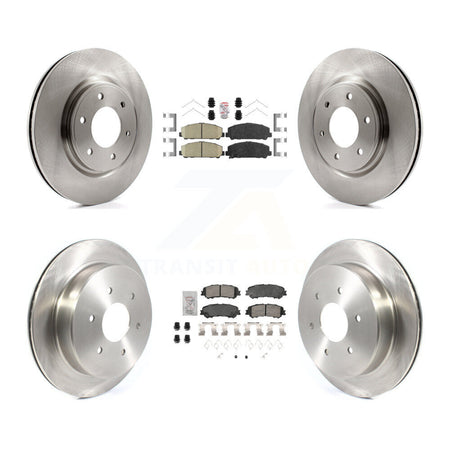 Front Rear Ceramic Pads And Disc Brake Rotors Kit For 2017-2023 Nissan TITAN K8A-107294
