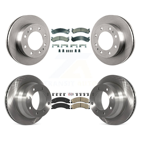 Front Rear Ceramic Pads And Disc Brake Rotors Kit For Chevrolet Express 4500 GMC Savana K8A-107310