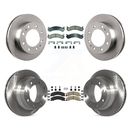 Front Rear Ceramic Pads And Disc Brake Rotors Kit For Chevrolet Express 4500 GMC Savana K8A-107312