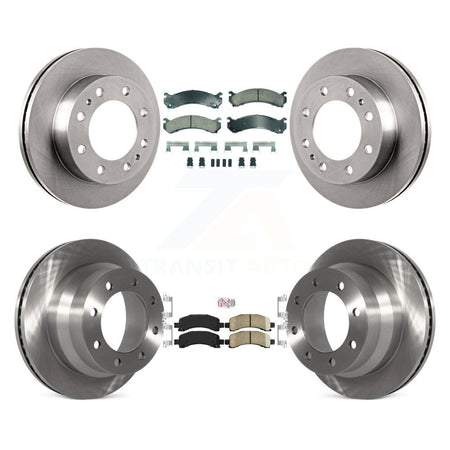 Front Rear Ceramic Pads And Disc Brake Rotors Kit For Chevrolet Express 4500 K8A-107316