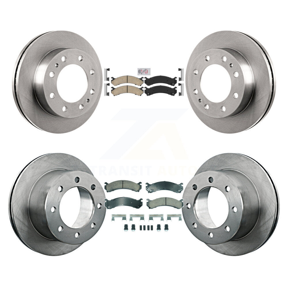Front Rear Ceramic Pad Brake Rotor Kit For Chevrolet GMC Silverado 3500 Sierra HD Classic K8A-107319