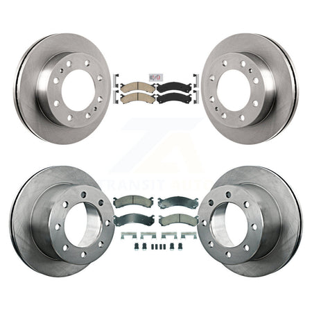 Front Rear Ceramic Pad Brake Rotor Kit For Chevrolet GMC Silverado 3500 Sierra HD Classic K8A-107319