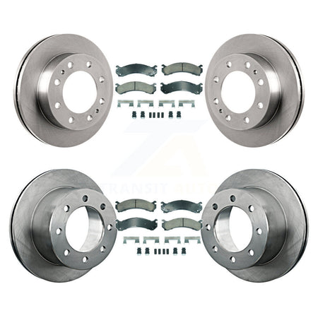 Front Rear Ceramic Pad Brake Rotor Kit For Chevrolet GMC Silverado 3500 Sierra HD Classic K8A-107322