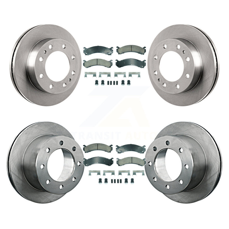 Front Rear Ceramic Pad Brake Rotor Kit For Chevrolet GMC Silverado 3500 Sierra HD Classic K8A-107322