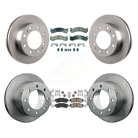Front Rear Ceramic Pads And Disc Brake Rotors Kit For 2001 GMC Sierra 3500 K8A-107331