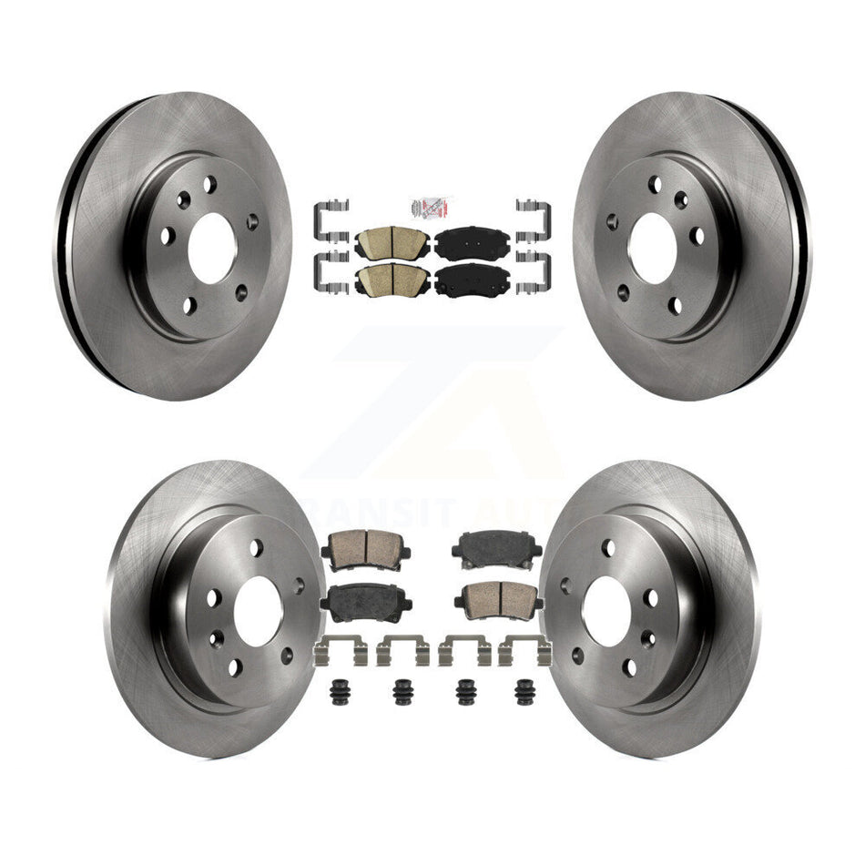 Front Rear Ceramic Pads And Disc Brake Rotors Kit For Chevrolet Malibu Limited K8A-107336