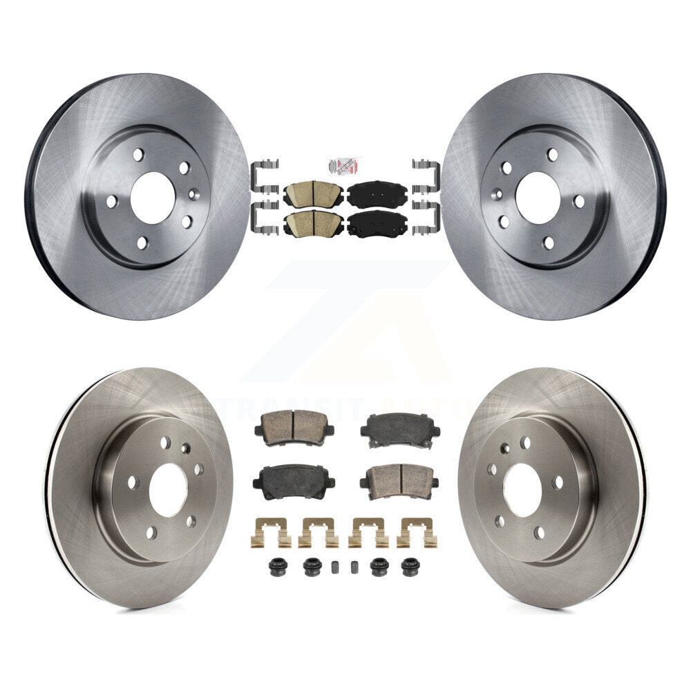 Front Rear Ceramic Pads And Disc Brake Rotors Kit For Chevrolet Malibu Buick LaCrosse K8A-107339