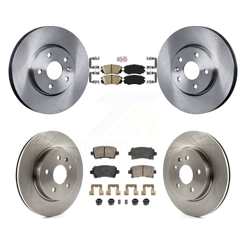 Front Rear Ceramic Pads And Disc Brake Rotors Kit For Chevrolet Malibu Buick LaCrosse K8A-107339