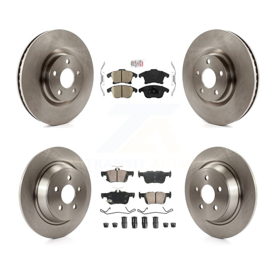 Front Rear Ceramic Pad & Disc Brake Rotors Kit For 2019-2020 Ford Police Responder Hybrid K8A-107344