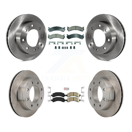 Front Rear Ceramic Pads And Disc Brake Rotors Kit For Chevrolet Express 2500 GMC Savana K8A-107347