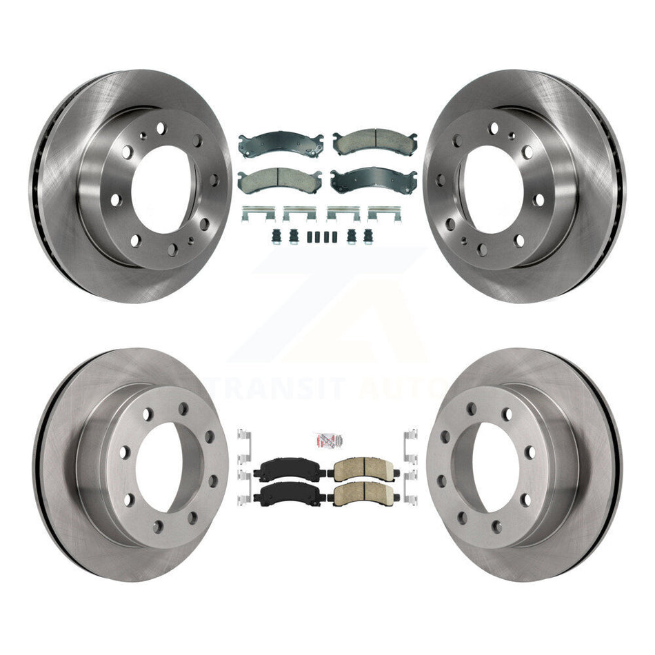 Front Rear Ceramic Pads And Disc Brake Rotors Kit For GMC Savana 2500 Chevrolet Express K8A-107353