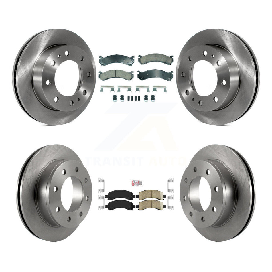 Front Rear Ceramic Pads And Disc Brake Rotors Kit For GMC Savana 2500 Chevrolet Express K8A-107357