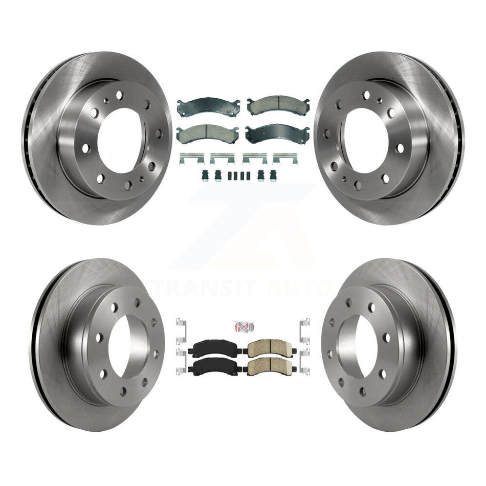 Front Rear Ceramic Pads And Disc Brake Rotors Kit For GMC Savana 2500 Chevrolet Express K8A-107357