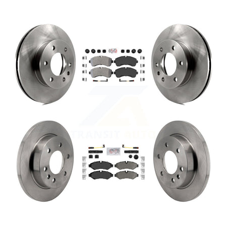 Front Rear Semi-Metallic Pad & Brake Rotors Kit For Mercedes-Benz Sprinter 2500 3500 4500 K8A-107370