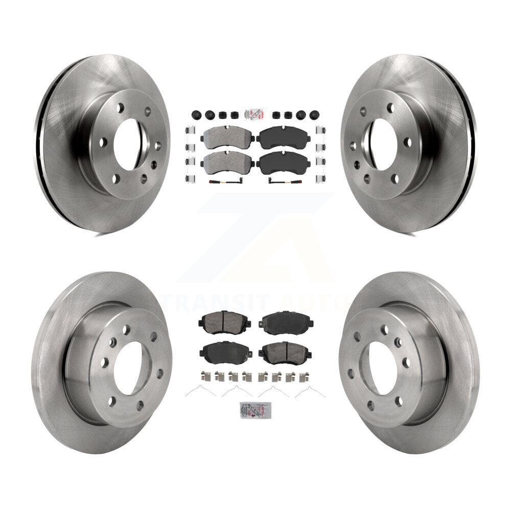 Front Rear Semi-Metallic Pad & Brake Rotors Kit For Mercedes-Benz Sprinter 2500 3500 1500 K8A-107371