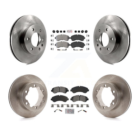 Front Rear Semi-Metallic Pad Brake Rotors Kit For Mercedes-Benz Sprinter 3500 4500 3500XD K8A-107373