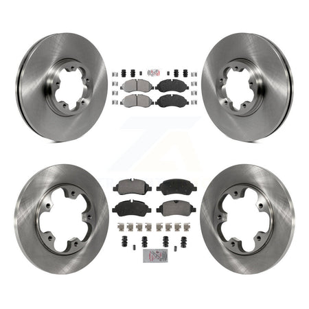 Front Rear Semi-Metallic Pad Brake Rotor Kit For Ford Transit-250 Transit-150 Transit-350 K8A-107374