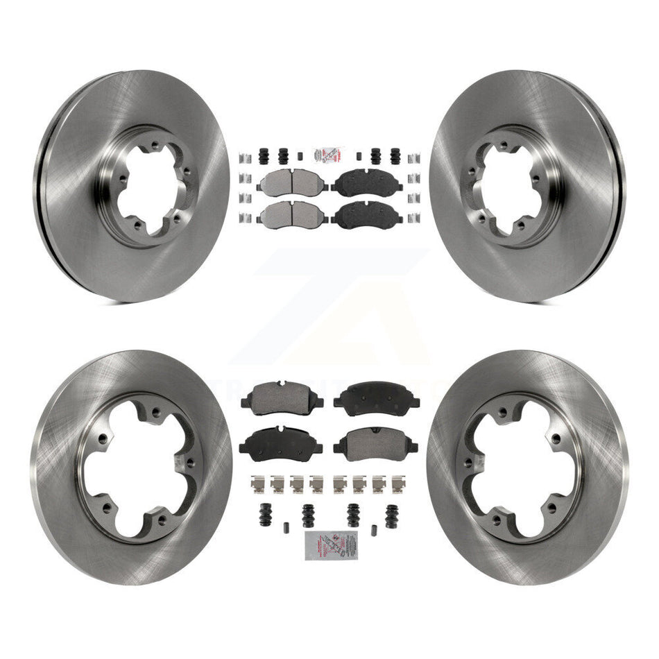 Front Rear Semi-Metallic Pad Brake Rotor Kit For Ford Transit-250 Transit-150 Transit-350 K8A-107374